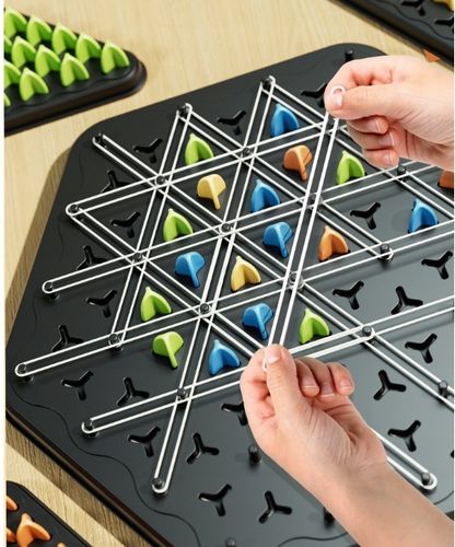 TRIANGLE CHESS BOARD GAME, INTERACTIVE PEGBOARD GAME, DESKTOP BOARD GAMES na Arena.pl