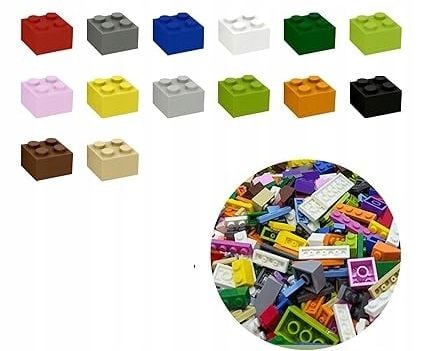 1200X PLASTIKOWE KLOCKI KONSTRUKCYJNE WYSWYG 12 KOLORÓW 14 KSZTAŁTÓW na Arena.pl