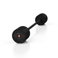 Sztanga prosta gumowana 50 kg MARBO SPORT czarny mat