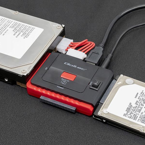 Qoltec Adapter USB 3.0 do IDE SATA III Szybka transmisja danych zdjęcie 6