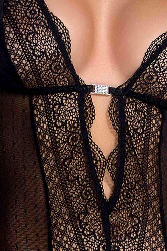 bielizna-clarisse corset black l/xl - casmir na Arena.pl