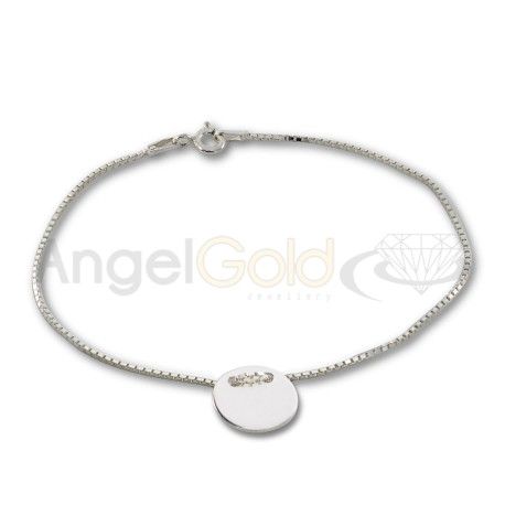 SREBRNA BRANSOLETKA CELEBRYTKA KÓŁKO KOŁO PRÓBA SREBRA 925 zdjęcie 4