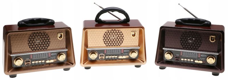 Radio PRZENOŚNE RETRO GŁOŚNIK FM Bluetooth MP3 USB 