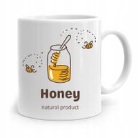 Kubek Prezent Dla Pszczelarza Honey Natural Z Nadrukiem Ze Zdjęciem