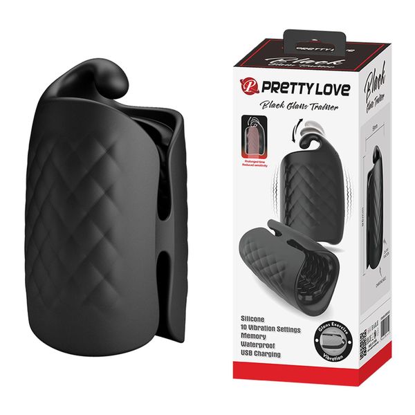 pretty love   black glans trainer, 10 vibration functions zdjęcie 1