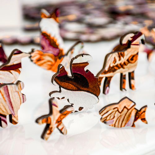 Puzzle drewniane dżungla A3 262 elementy na Arena.pl