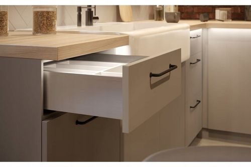 SZUFLADA GTV AXIS PRO 450B1 ŚREDNIA L450 H116 BIAŁA CICHY DOMYK WYSUW na Arena.pl