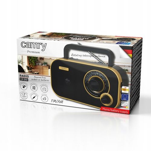 Radio Kuchenne Przenośne Zasilanie Sieciowe Bateryjne FM/AM Camry CR na Arena.pl