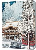 Obraz 40x60cm The Yōmei Gate at Nikkō, Takahashi Japoński Vintage
