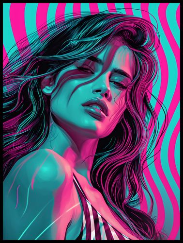 Plakat 60x80cm Neonowy Wzrok na Arena.pl