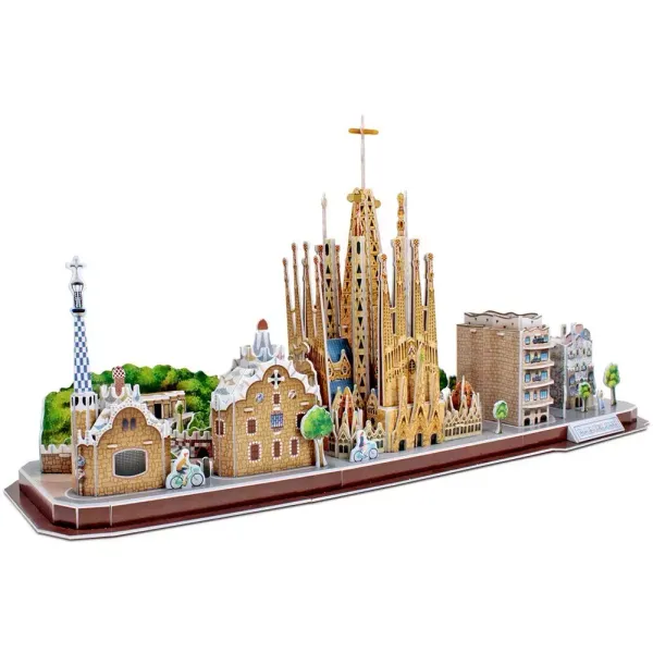Puzzle 3D 186 elementów. City Line. Barcelona zdjęcie 2