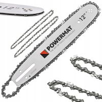 PROWADNICA DO PIŁY 30CM 12" + 2X ŁAŃCUCH 3/8" AKUMULATOROWEJ SPALINOWEJ