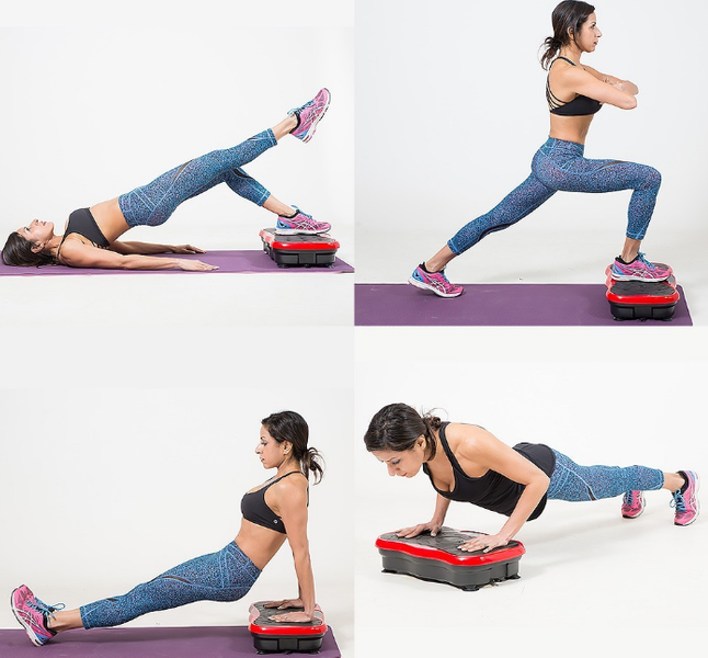 PLATFORMA WIBRACYJNA VIBRO SLIM SHAPER MASAŻER CZERWONY zdjęcie 5