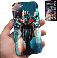 ETUI DO SAMSUNG GALAXY S20 FE - MOTOR, MOTOCYKLE JEDNOŚLAD WZORY + SZKŁO