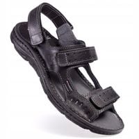 PanSzew SOLIDNE Sandały Męskie SKÓRZANE Klapki ze Skóry Naturalnej 39-46