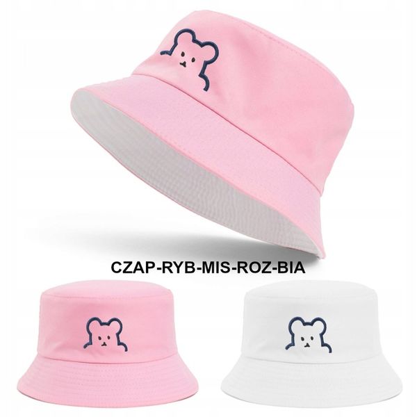 Kapelusz Dzieci Rybacki Bucket Hat Lato Dwustronny zdjęcie 7