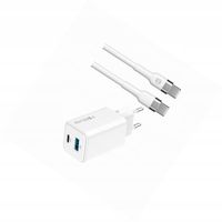 Szybka ładowarka GaN 45W 2 wejścia USB i USB-C z kablem do Samsung A02S