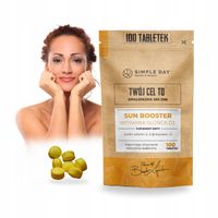 SUN BOOSTER WITAMINA AE D3 BETA KAROTEN OPALENIZNA NAWILŻENIE OCHRONA SKÓRY