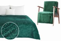 Koc pled 170X210 Design91 mikrofibra efekt 3D CINDY6 zielony