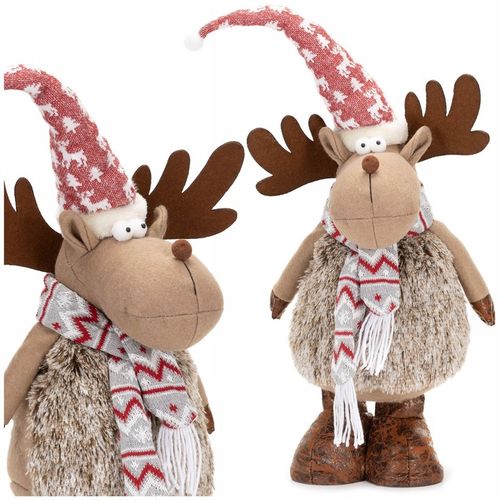 RENIFER ŚWIĄTECZNY STOJĄCY POD CHOINKĘ 73cm OZDOBA DEKORACJA ŚWIĄTECZNA na Arena.pl