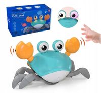 Uciekający Pełzający KRAB CHODZĄCY Zabawka Interaktywna DLA DZIECKA LED USB