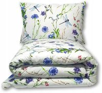 Komplet Pościeli 220x200cm Bawełniany w Kwiaty Polska 100% Bawełna WAŻKI