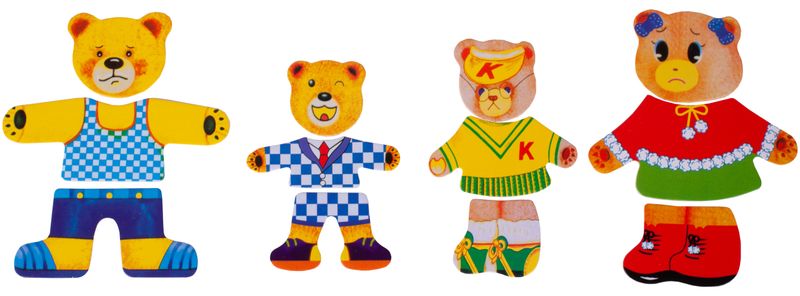 Ubieranie Misia Klocki Drewniane Układanka zdjęcie 10