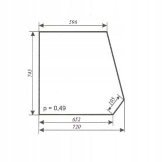 szyba boczna ciągnika URSUS C-330, 2812, MF-255 Zamość prod. 1998 na Arena.pl