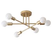 Lampa sufitowa metalowa loft vintage wisząca AT44-6SZ-Gold