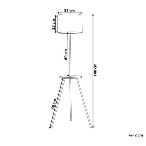 Lampa Stojąca Biała 148 Cm Braddon na Arena.pl