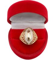 Złoty PIERŚCIONEK ze stali PL 17 USA 8 316L P260