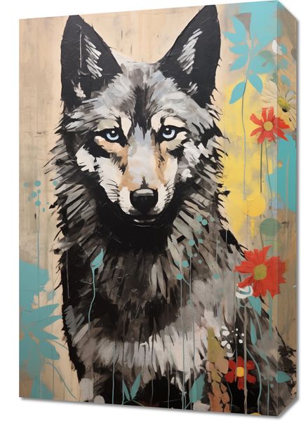 Obraz 40x60cm Przenikliwość Wilczej Natury zdjęcie 1