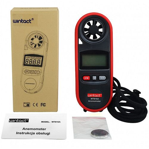 ANEMOMETR WIATROMIERZ MIERNIK WIATRU Z TERMOMETREM zdjęcie 3