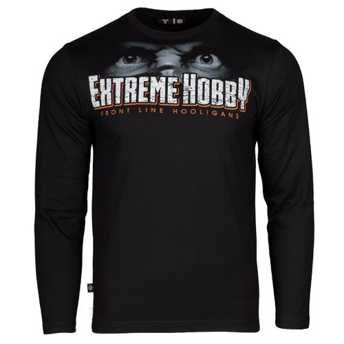 Longsleeve FRONT LINE HOOLIGANS Rozmiar - S, Kolor - CZARNY na Arena.pl