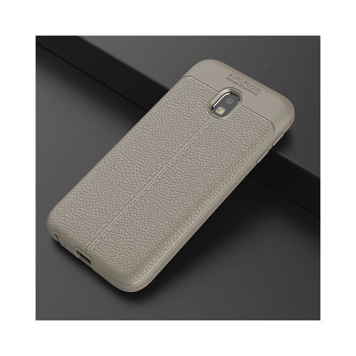 Litchi Pattern Etui Samsung Galaxy J7 2017 szary na Arena.pl