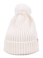 Czapka zimowa damska z pomponem ecru 56-58 YOCLUB