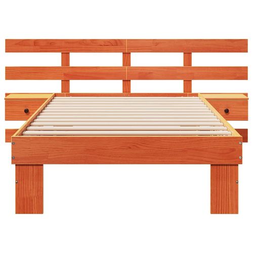 Ramka łóżka Woskowy brąz 80 x 200 cm Lite drewno sosnowe na Arena.pl