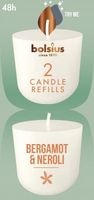 Świece zapach. do świecznika BOLSIUS CleanLight ~24h Bergamot & Neroli 2szt