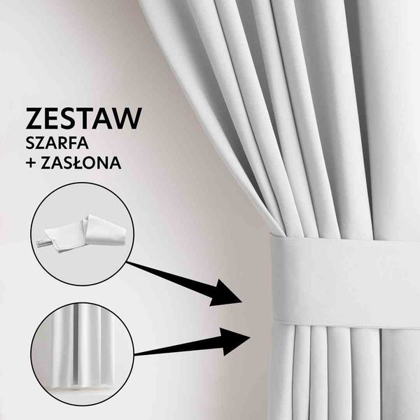 CURT/AH/BLACKOUT/EYELETS/WHITE/140X175/1PC zdjęcie 3