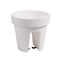 Doniczka poręcz balustrada okrągła Śred 24,5 cm Biały