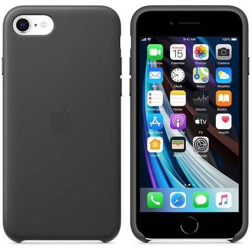 Apple Leather Case - Etui do iPhone SE (2. gen.) (czarny) na Arena.pl