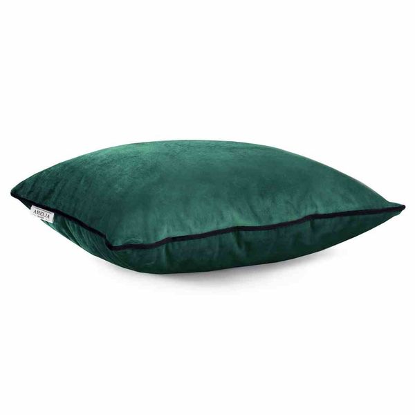 CUS/AH/VELVET/D.GREEN/PIPING/45X45*2 zdjęcie 2