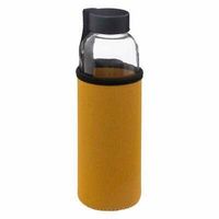 Butelka w pokrowcu szklana 500ml żółta