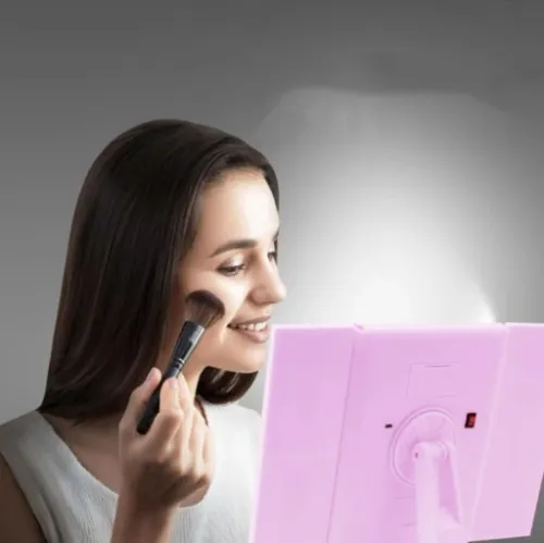 LUSTERKO KOSMETYCZNE PODŚWIETLANE ROZKŁADANE LED na Arena.pl