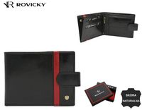 skórzany portfel męski z systemem rfid - rovicky
