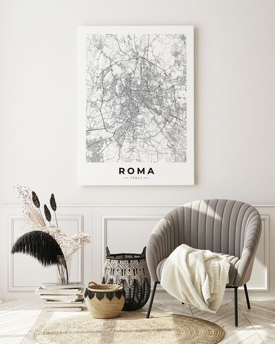 Plakat mapa Rzym plan miasta 50x70 cm na Arena.pl