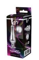 korek analny gleaming love srebrny aluminium 11 cm