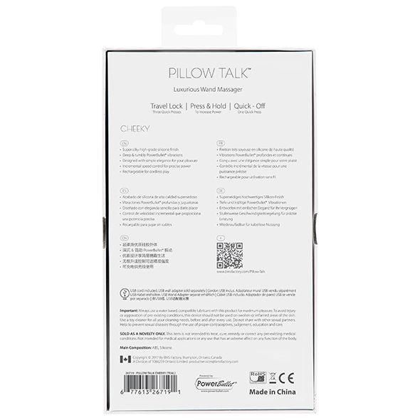 Pillow Talk - Cheeky Wand Massager Teal zdjęcie 8