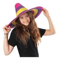 kapelusz duże sombrero wielokolorowe meksykański