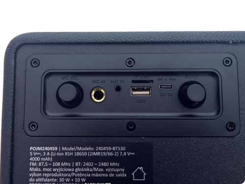 Przenośny głośnik RETRO 30W +10W - Radio FM, BT na Arena.pl